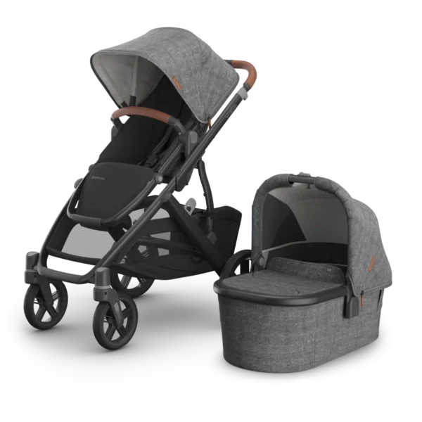 UPPAbaby Vista V3 Double Stroller and Bassinet Bundle